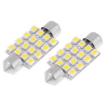 Set 2 Buc Led Sofit 12V 16 SMD Alb 6000K 11 x 39mm 85630 TCT-1060