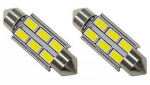 Set 2 Buc Led Sofit 6 SMD 36MM LED 100/36