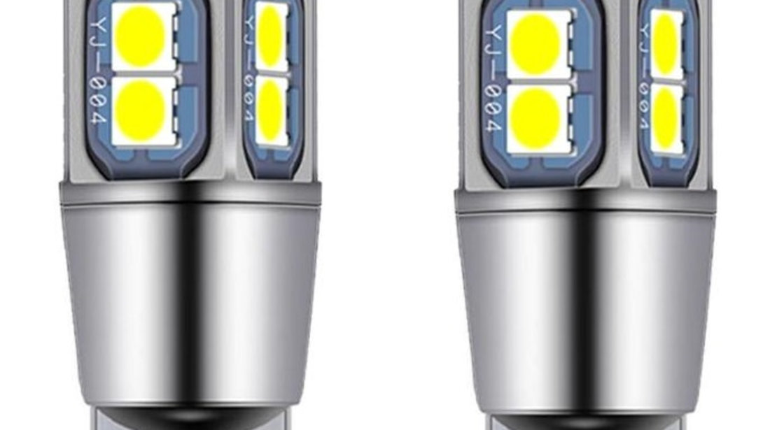 Set 2 Buc Led T10 10 SMD Canbus 12-28V LED 092-B