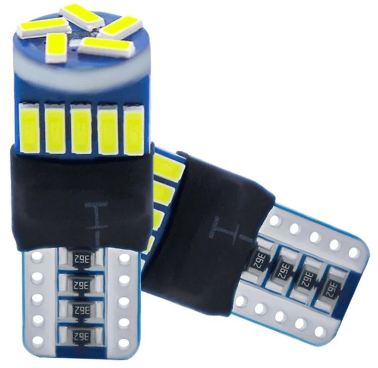 Set 2 Buc Led T10 12V 15 SMD 4014 Canbus Alb 6000K T10-4014-15SMD-A 710234