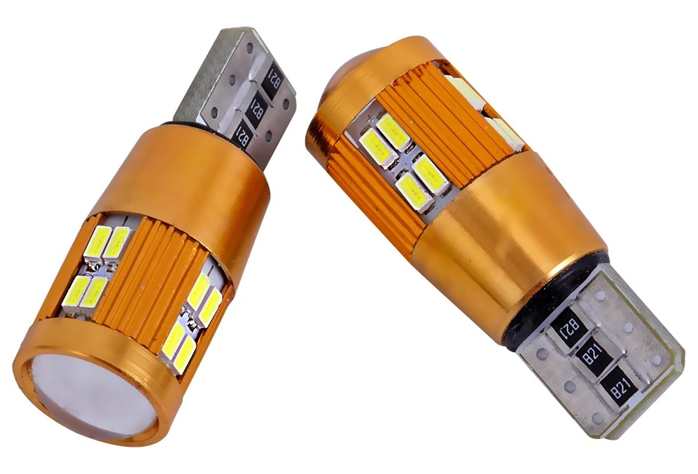 Set 2 Buc Led T10 12V 22 SMD Canbus Alb 6000K LED 535