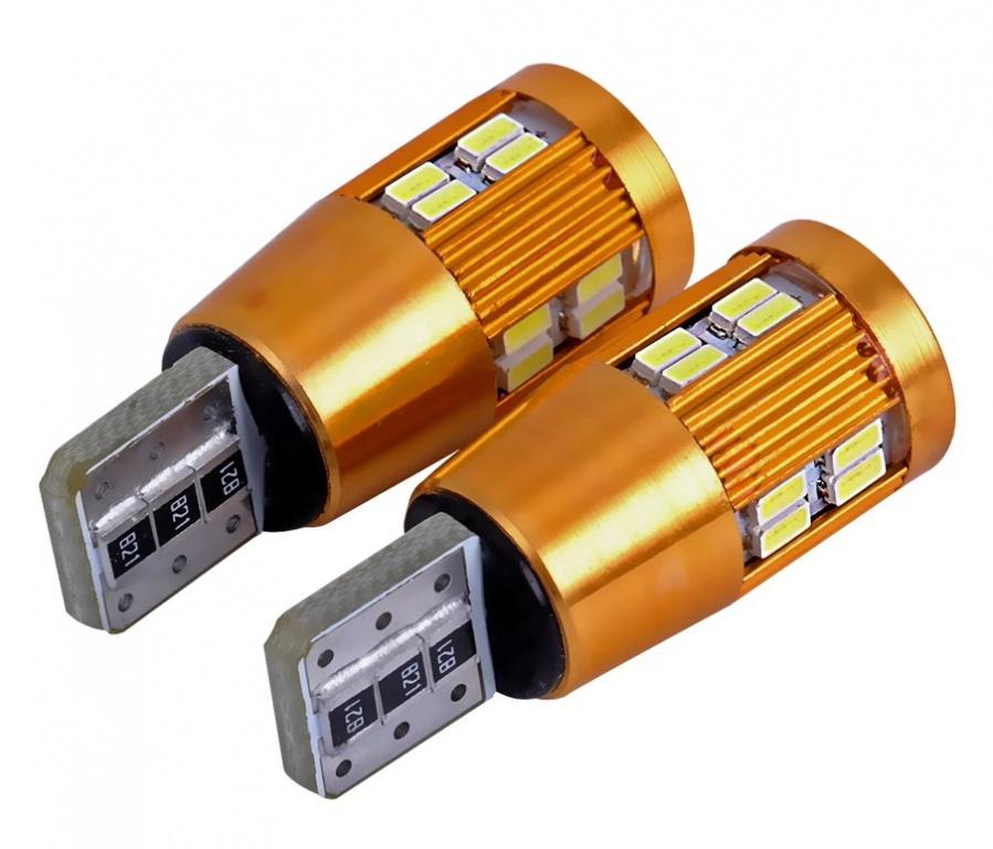Set 2 Buc Led T10 12V 22 SMD Canbus Alb 6000K LED 535