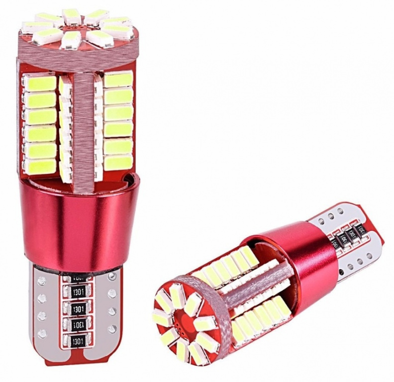 Set 2 Buc Led T10 12V 57 SMD Canbus Alb 6000K LED 028-W