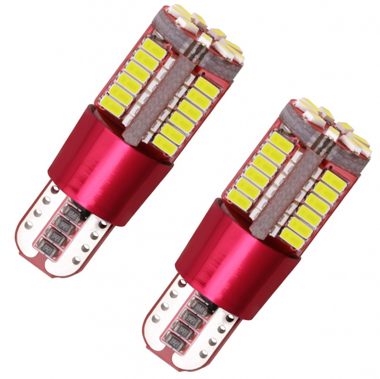 Set 2 Buc Led T10 12V 57 SMD Canbus Alb 6000K LED 028-W