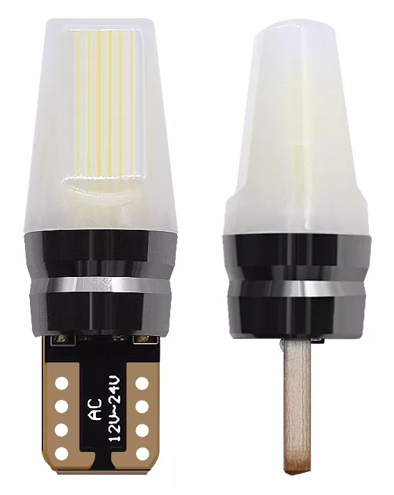 Set 2 Buc Led T10 12V COB Alb 6000K LED 561