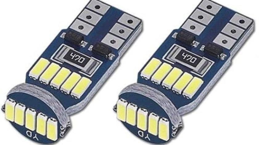 Set 2 Buc Led T10 15 SMD Canbus LED 038-B