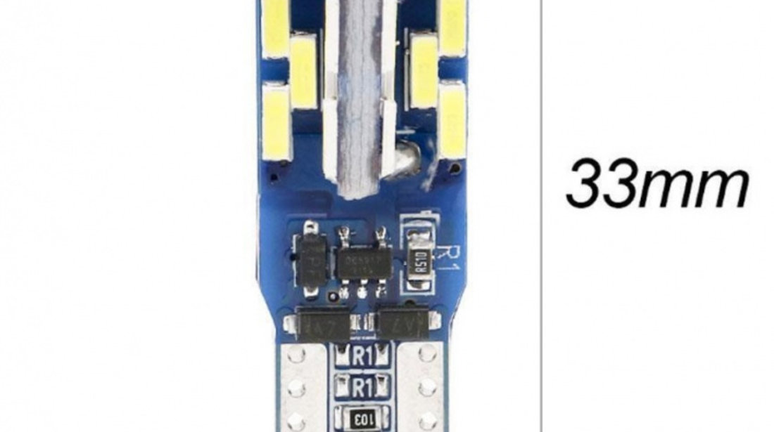 Set 2 Buc Led T10 30 SMD Canbus LED 566