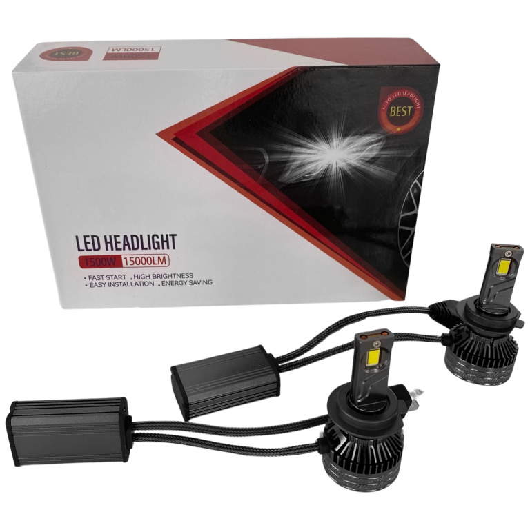 Set 2 Buc Led T12 H7 12V 240W 12000Lm Alb 6000K T12-H7
