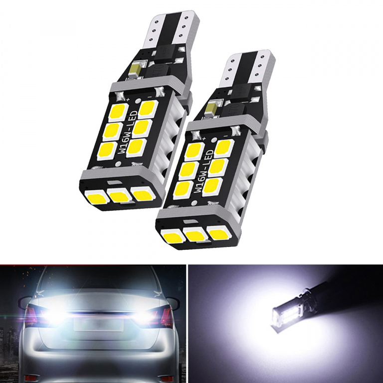 Set 2 Buc Led T15 12V 15 SMD Alb 6000K LED 284