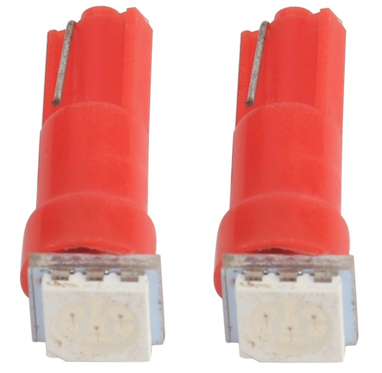 Set 2 Buc Led T5 12V 1 SMD Rosu 50412 TCT-925