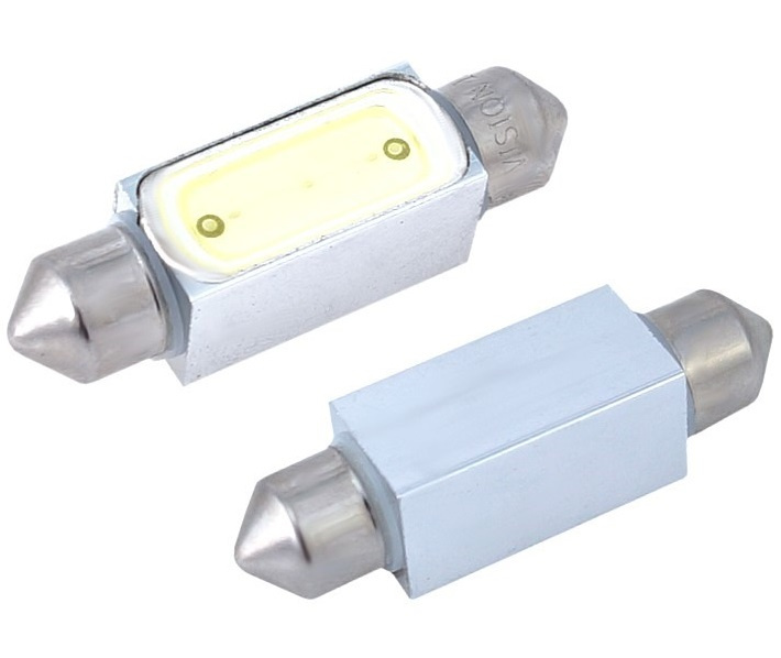 Set 2 Buc Led Vision Sofit 12V 1 High Power Festoon SV8.5, Alb 6000K 39mm 58917