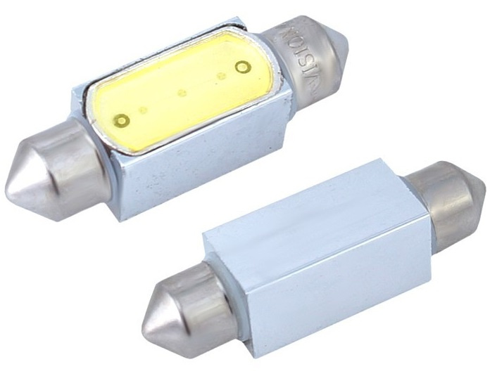 Set 2 Buc Led Vision Sofit 12V 1 High Power Festoon SV8.5 Alb 6000K 36mm 58916