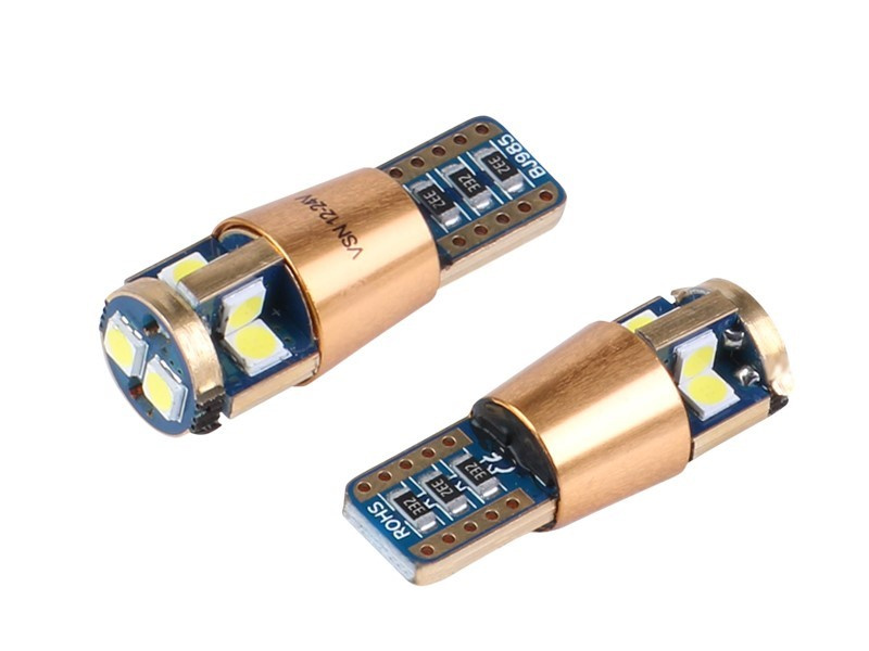 Set 2 Buc Led Vision T10 12/24V 10 SMD 3030 Nepolar, Canbus, Alb 58263