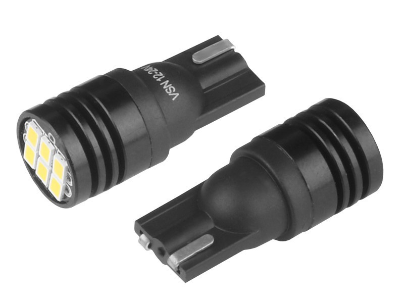 Set 2 Buc Led Vision T10 12/24V 6 SMD 3020 Ultraluminos, Nepolar, Alb 58249