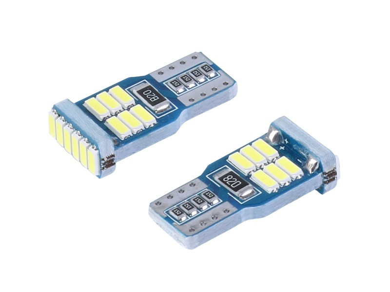 Set 2 Buc Led Vision T10 12V 18 SMD 4014 Nepolar, Canbus, Alb 58264