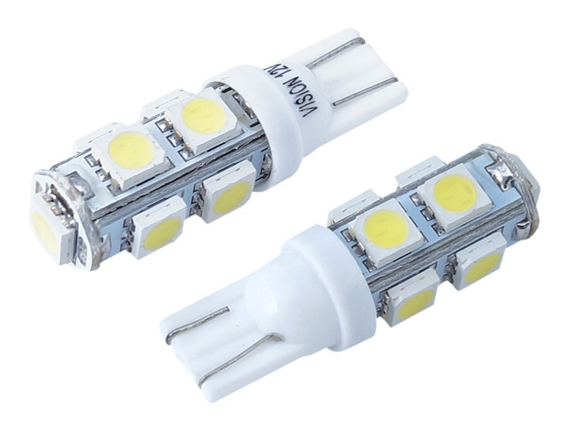 Set 2 Buc Led Vision T10 12V 9 SMD 5050 Alb 58928