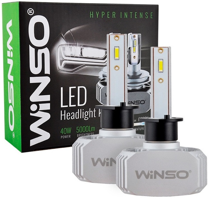 Set 2 Buc Led Winso H1 12V 40W 5000Lm Alb 6000K 792100