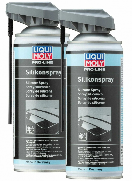Set 2 Buc Liqui Moly Pro-Line Spray Silicon Trapa / Panoramic 400ML 7389