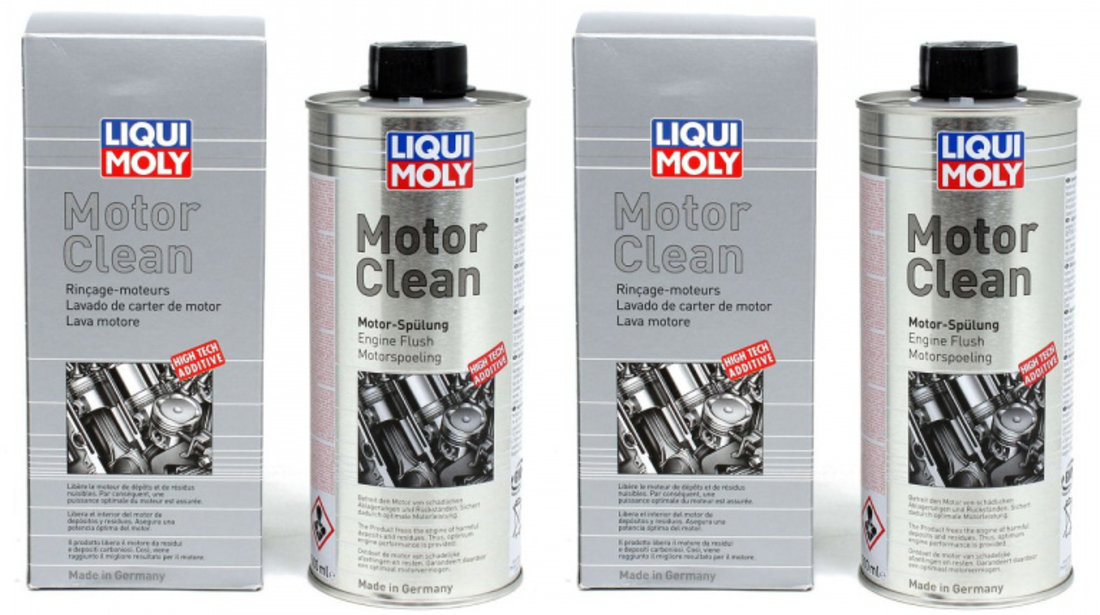 Set 2 Buc Liqui Moly Solutie Curatat Motor Motor Clean 500ML 1883