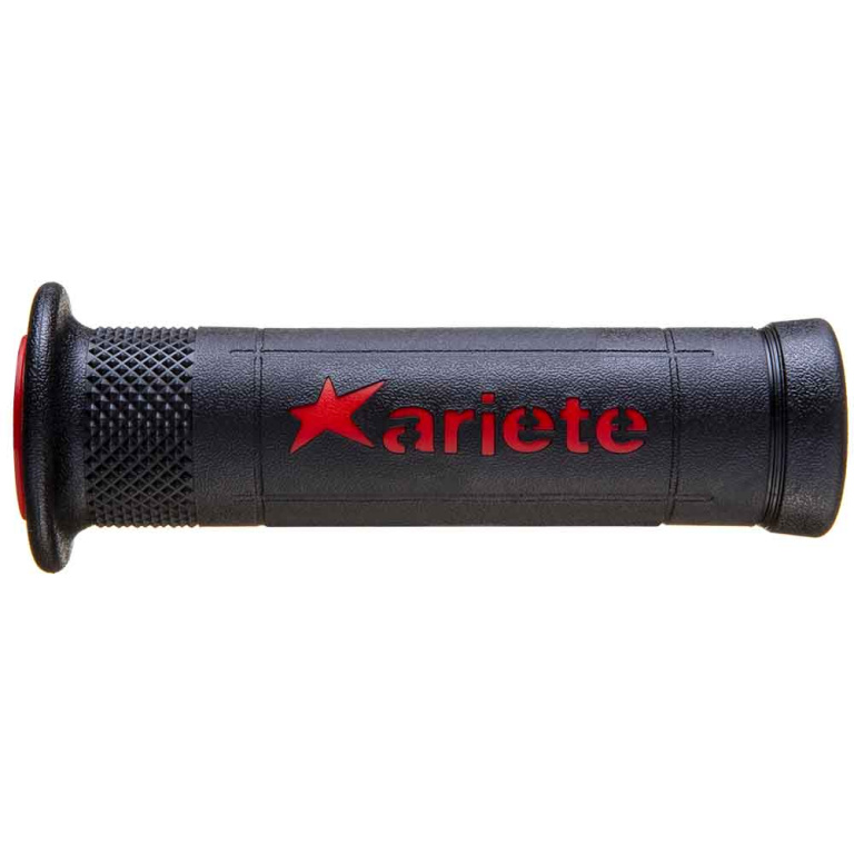 Set 2 Buc Manere Ghidon Moto Ariete Ariram Grip Road Negru / Rosu 02642-RN