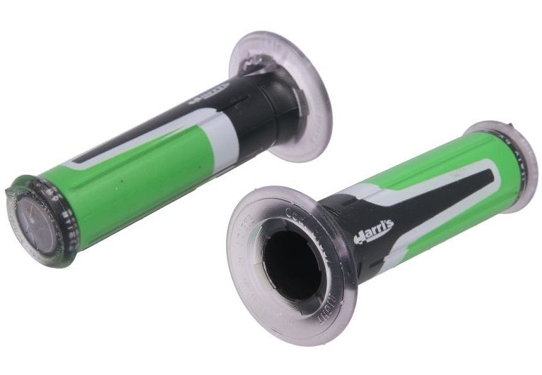 Set 2 Buc Manere Ghidon Moto Ariete Harri’s Grip Road Negru / Gri / Verde 01687-AV