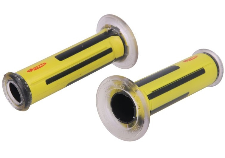 Set 2 Buc Manere Ghidon Moto Ariete Harri’s Grip Road Negru / Galben 01687/F-EY
