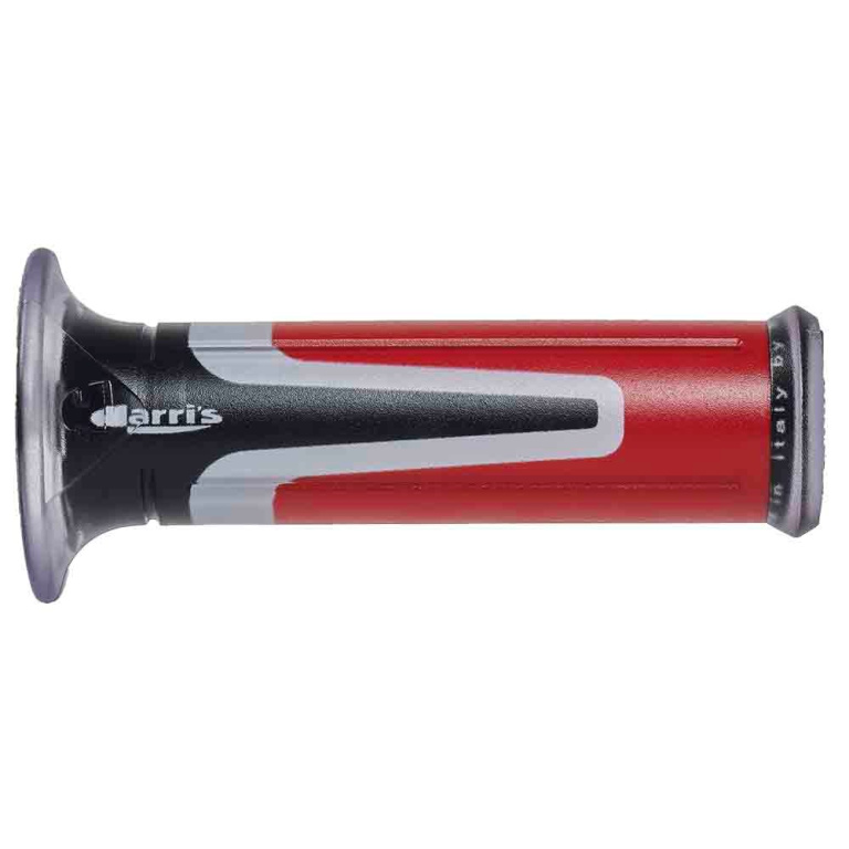 Set 2 Buc Manere Ghidon Moto Ariete Harri’s Grip Road Negru / Gri / Rosu 01687-AR