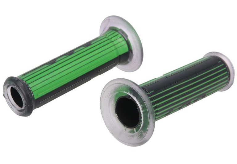 Set 2 Buc Manere Ghidon Moto Ariete Harri’s Grip Road Negru / Verde 01687/F-DV
