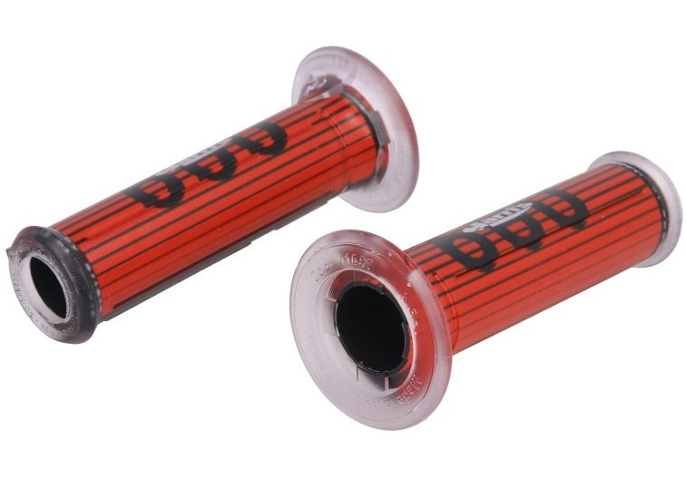 Set 2 Buc Manere Ghidon Moto Ariete Harri’s Grip Road Negru / Rosu 01687/F-DR