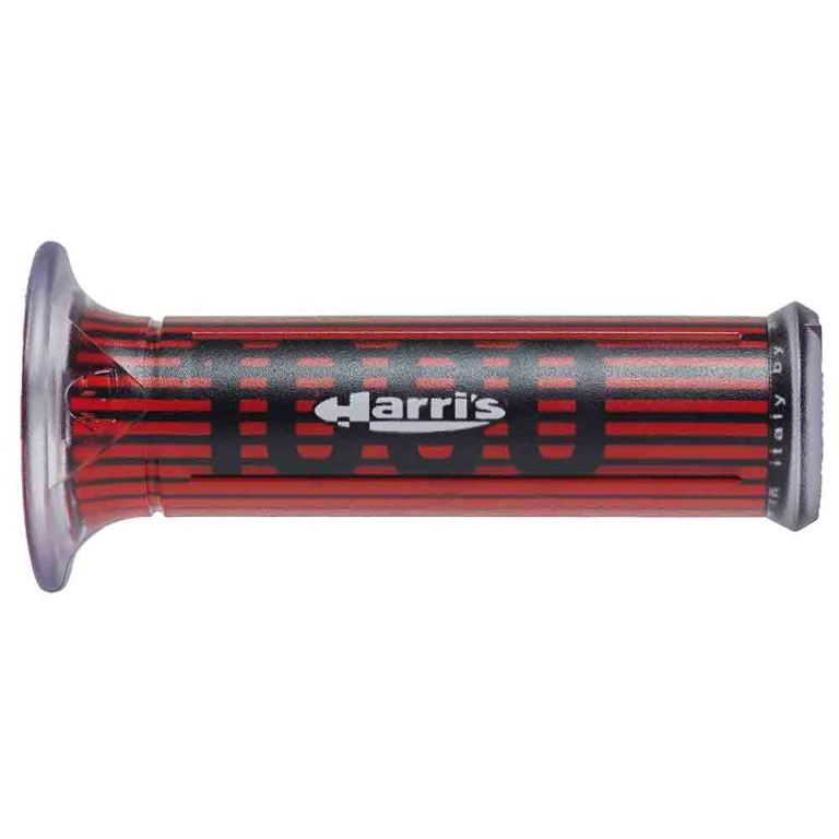Set 2 Buc Manere Ghidon Moto Ariete Harri’s Grip Road Negru / Rosu 01687/F-CR