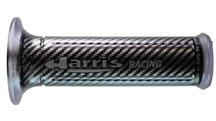 Set 2 Buc Manere Ghidon Moto Ariete Harri’s Racing Grip Road Negru / Gri 01687/FCRA