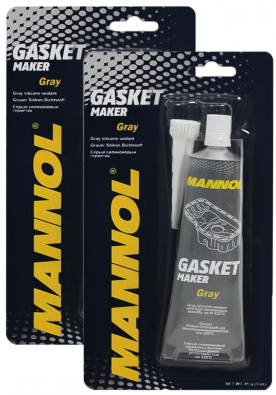 Set 2 Buc Mannol Silicon Etansare Garnituri Gri 85GR 9913
