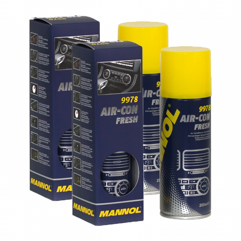 Set 2 Buc Mannol Solutie Curatat AC Aer-Con Frech 200ML 9978