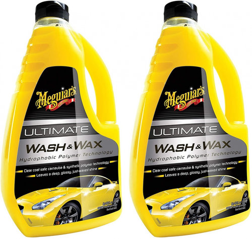 Set 2 Buc Meguiar's Ultimate Wash &amp; Wax Sampon Auto Cu Ceara 1.42L G17748