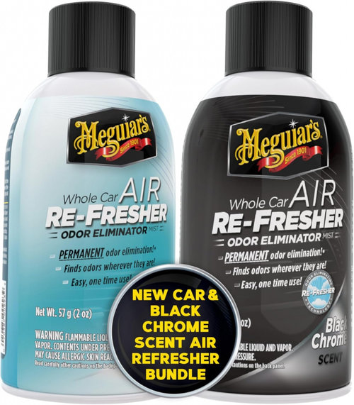 Set 2 Buc Meguiar's Whole Car Aer Re-Fresher Odour Eliminator Mist Car Scent Spray Odorizant Curatar...