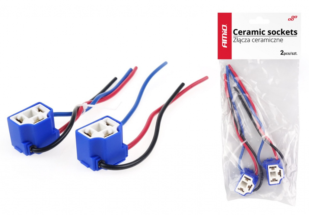 Set 2 Buc Mufa Bec H4 Ceramica Amio CSl-H4 01140