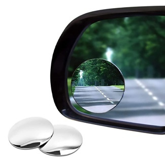 Set 2 Buc Oglinzi Auto Pentru Unghi Mort, Rotunde, Pentru Oglinzile Laterale, Cu Adeziv 3M, Claritate HD, Rezistente La Condens K31 5836
