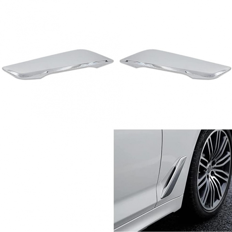 Set 2 Buc Ornament Aripa Fata Dreapta + Stanga Nty Bmw Seria 5 G31 2016-2020 Crom 51137349594 EZC-BM-460 + 51137349593 EZC-BM-459