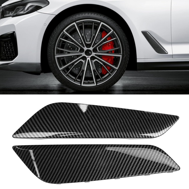 Set 2 Buc Ornament Aripa Fata Dreapta + Stanga Nty Bmw Seria 5 G30 2016-2020 Carbon 51137349594 EZC-BM-462 + 51137349593 EZC-BM-461