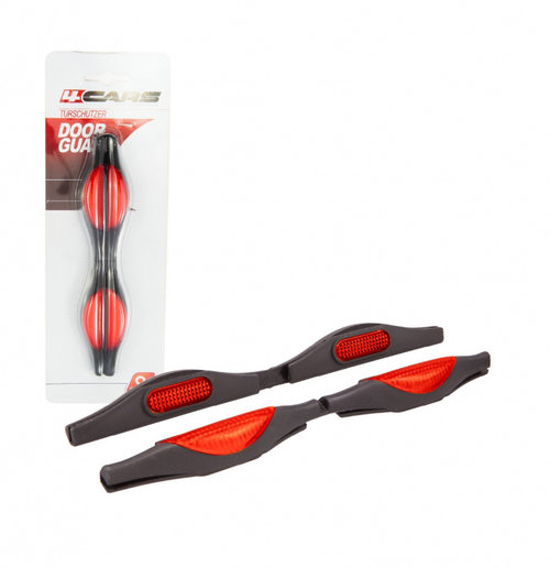 Set 2 Buc Ornamente Protectie Universale Pentru Marginea Ușii Reflectorizante Ochi Pisica Rosu 4Car...