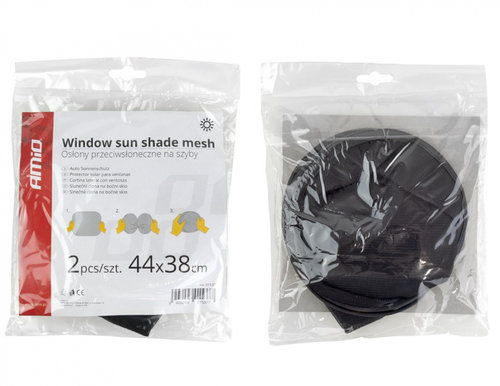Set 2 Buc Parasolare Laterale Amio Negru 44X38CM 01537