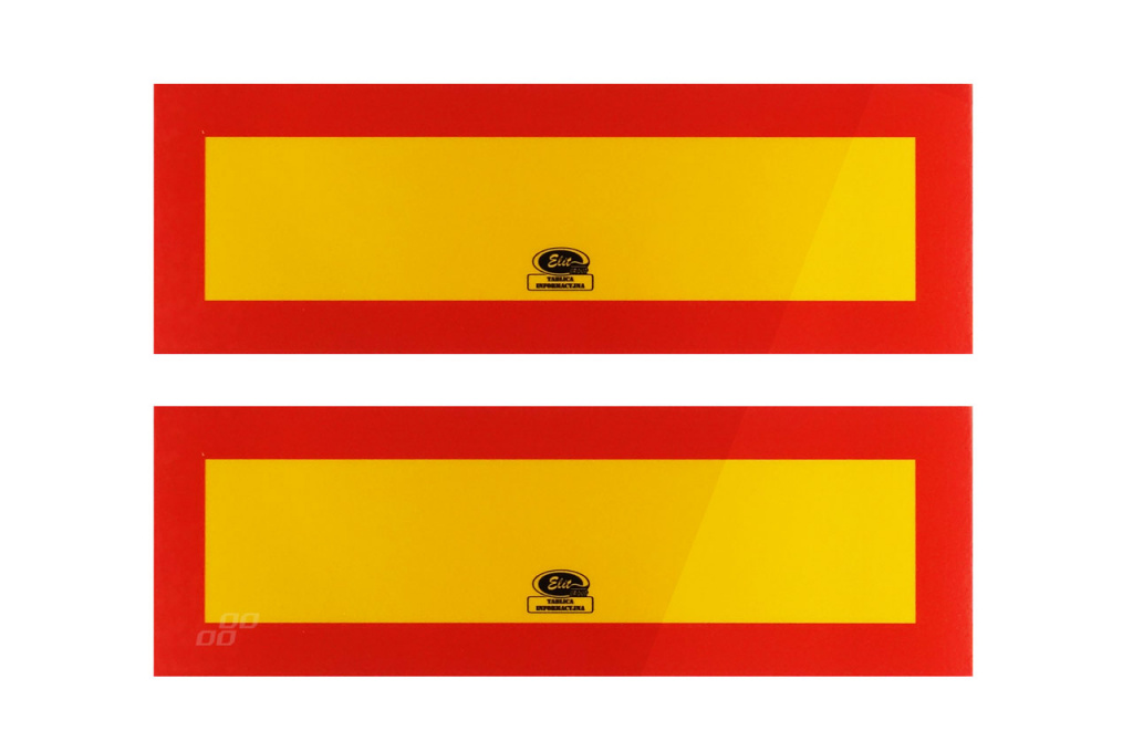 Set 2 Buc Placute Reflectorizante Pentru Camioane Amio 10x30cm E52086