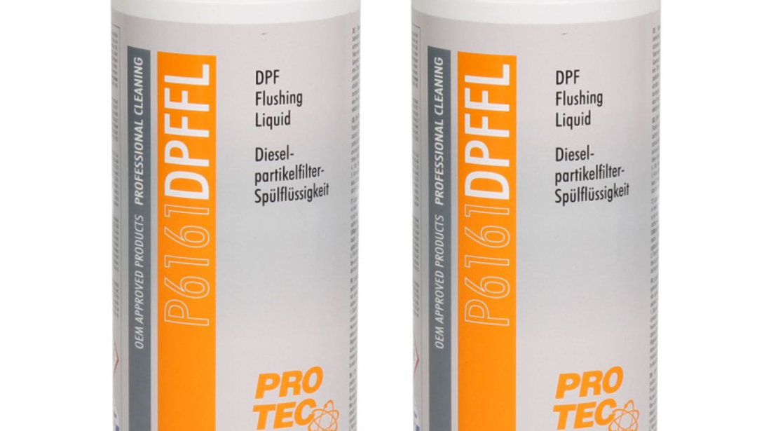 Set 2 Buc Pro Tec DPF Flushing Liquid Solutie Curatare Filtru Particule 1000ML PRO6161