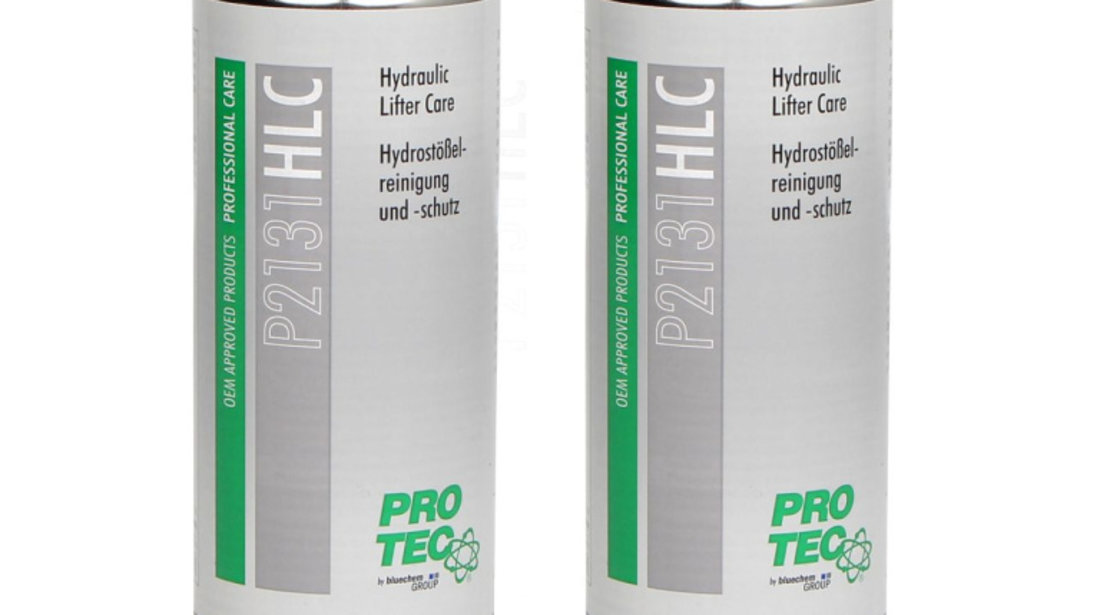 Set 2 Buc Pro Tec HLC Hydraulic Lifter Care Aditiv Curatare Si Protectie Tacheti Hidraulici 375ML PRO2131