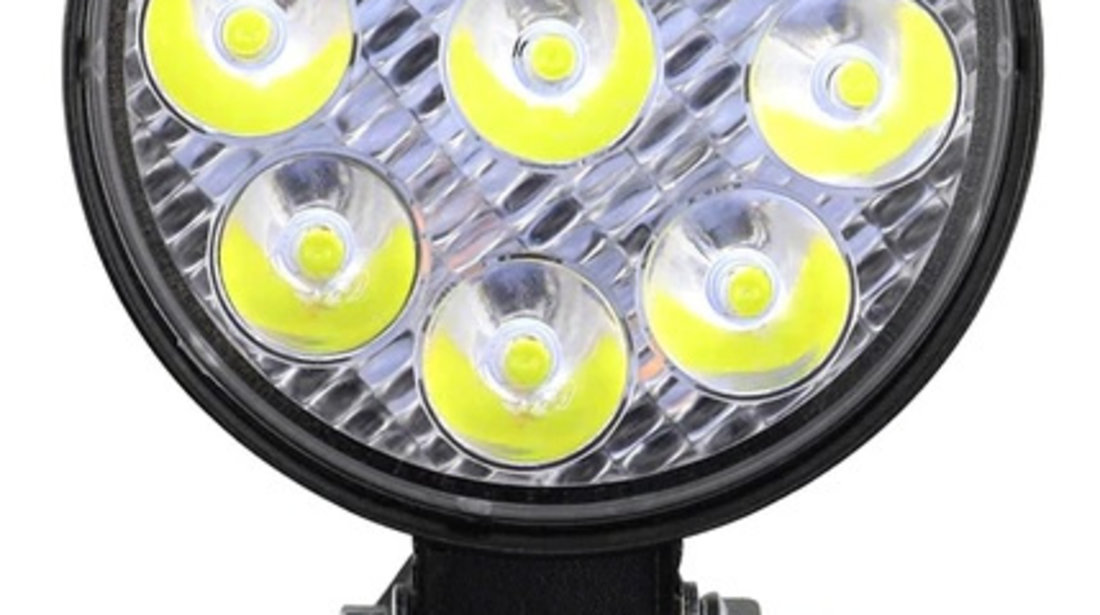 Set 2 Buc Proiector Led 27W 12/24V 6000K Rotund PL 027