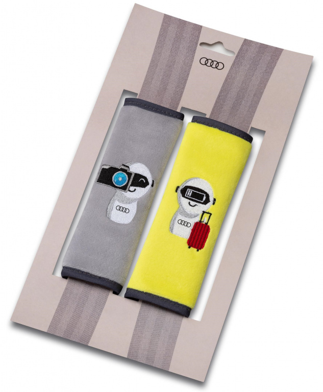 Set 2 Buc Protectii Centuri Scaun Copii Oe Audi Galben / Gri 3202300500