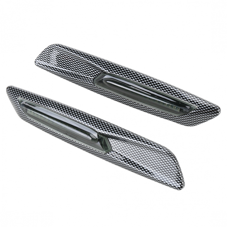 Set 2 Buc Semnalizare Aripa Led Bmw Seria 1 E87 2003-2007 Carbon BTLL-104-D 337847