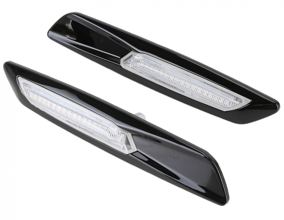 Set 2 Buc Semnalizare Aripa Led Bmw Seria 1 E87 2003-2007 Negru BTLL-104 315293