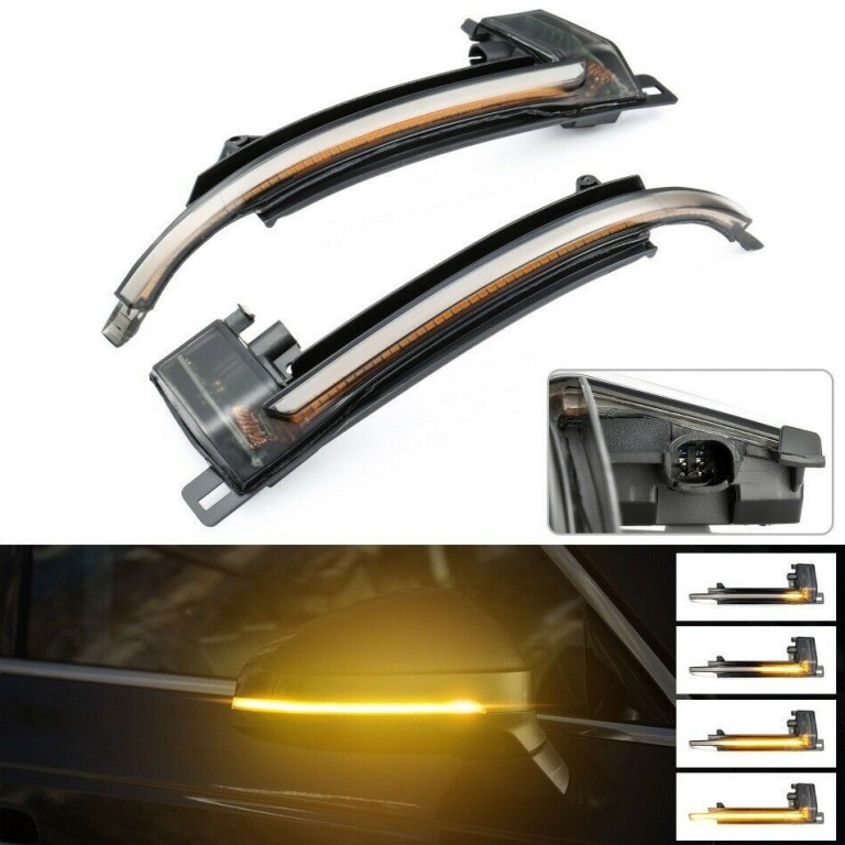 Set 2 Buc Semnalizari Oglinda Led Dinamice Audi A3, A4, A5, A6, A8, Q3 D0171