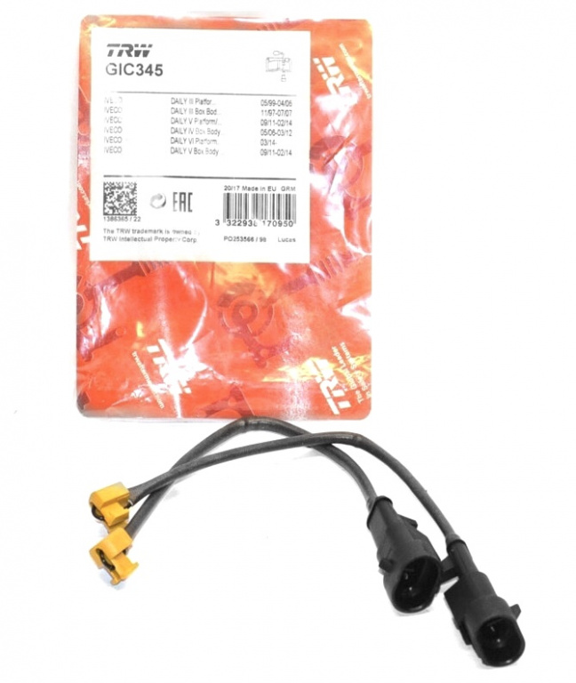Set 2 Buc Senzor Uzura Placute Frana Fata Trw Iveco Daily 6 2014→ GIC345